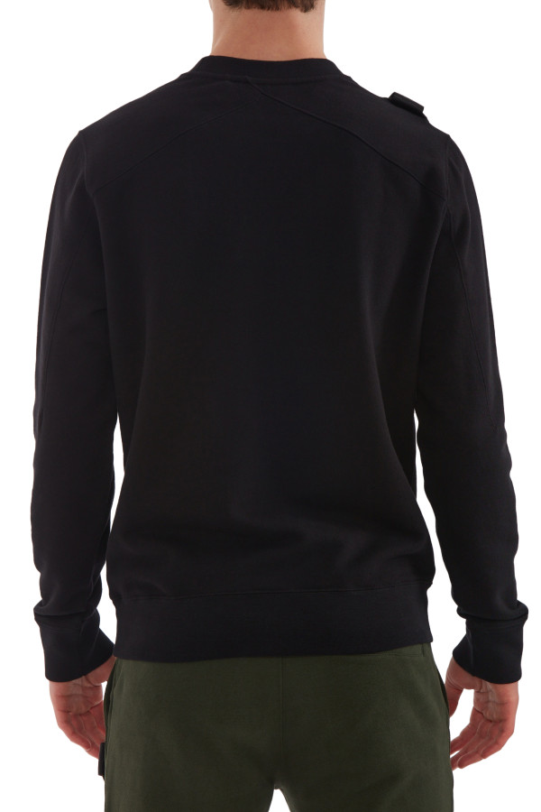 MA.STRUM Core Crew Sweat Jet Black - Imagen 2