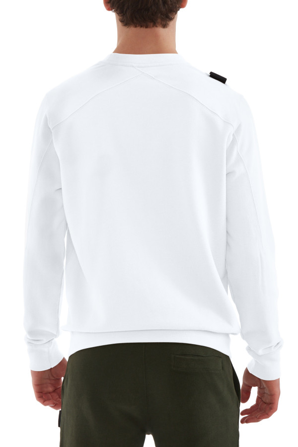 MA.STRUM Core Crew Sweat Optic White - Imagen 2
