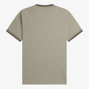 Fred Perry Twin Tipped T-Shirt Warm Grey / Carrington Brick - Imagen 2