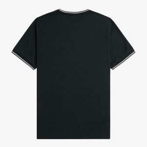 Fred Perry Twin Tipped T-Shirt Night Green / Snow White - Imagen 3