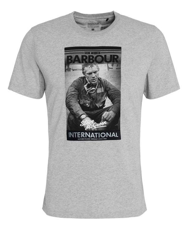 Barbour International Mount T-Shirt Grey Marl
