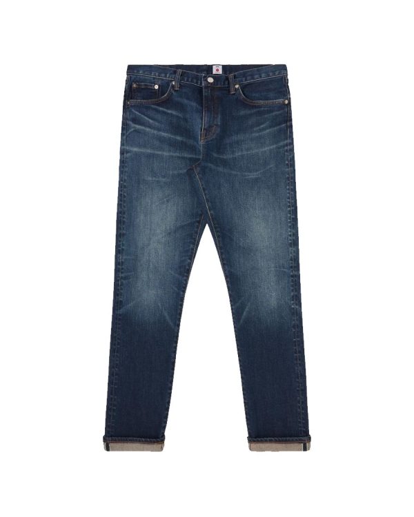 Edwin Slim Tapered Jeans L32 Blue Mid Dark Used