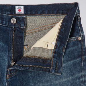 Edwin Slim Tapered Jeans L32 Blue Mid Dark Used - Imagen 4