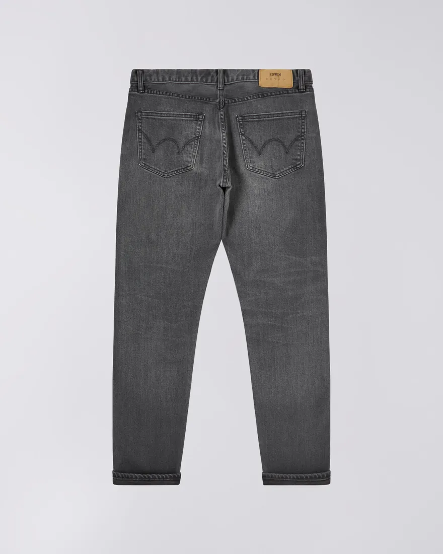 Edwin Regular Tapered Jeans L32 Black Light Used - Imagen 4