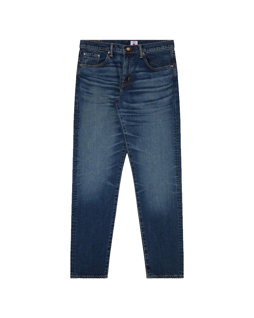 Edwin Regular Tapered Jeans L32 Blue Dark Used