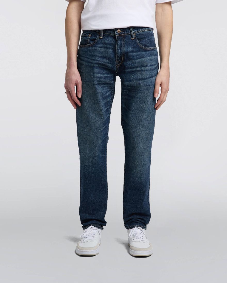 Edwin Regular Tapered Jeans L32 Blue Dark Used - Imagen 2