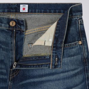 Edwin Regular Tapered Jeans L32 Blue Dark Used - Imagen 4