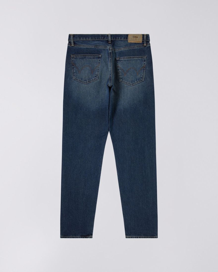 Edwin Regular Tapered Jeans L32 Blue Dark Used - Imagen 6