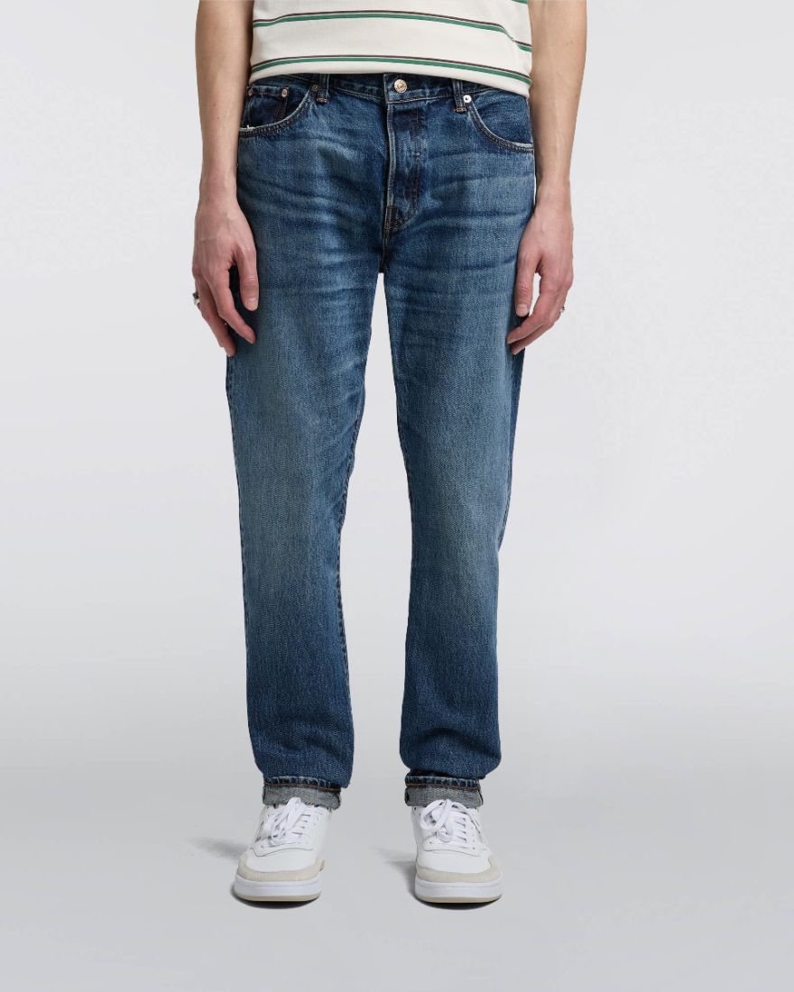 Edwin Slim Tapered Jean L32 Blue Mid Dark Wash - Imagen 2