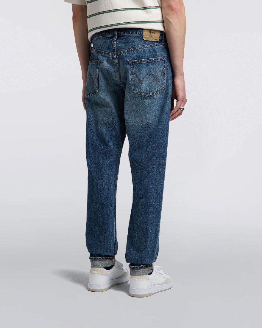Edwin Slim Tapered Jean L32 Blue Mid Dark Wash - Imagen 3