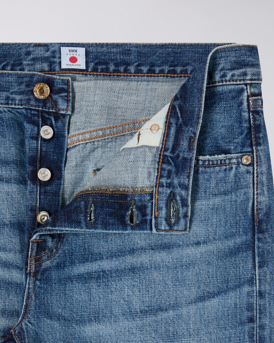 Edwin Slim Tapered Jean L32 Blue Mid Dark Wash - Imagen 4