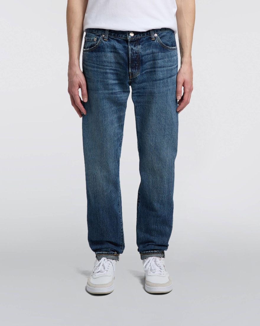 Edwin Regular Tapered Jeans L32 Blue Mid Dark Wash - Imagen 2