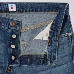 Edwin Regular Tapered Jeans L32 Blue Mid Dark Wash - Imagen 4