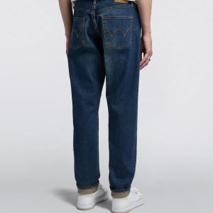 Edwin Regular Tapered Jeans L32 Blue Mid Dark Used - Imagen 3