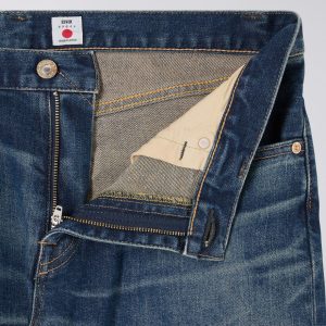 Edwin Regular Tapered Jeans L32 Blue Mid Dark Used - Imagen 4