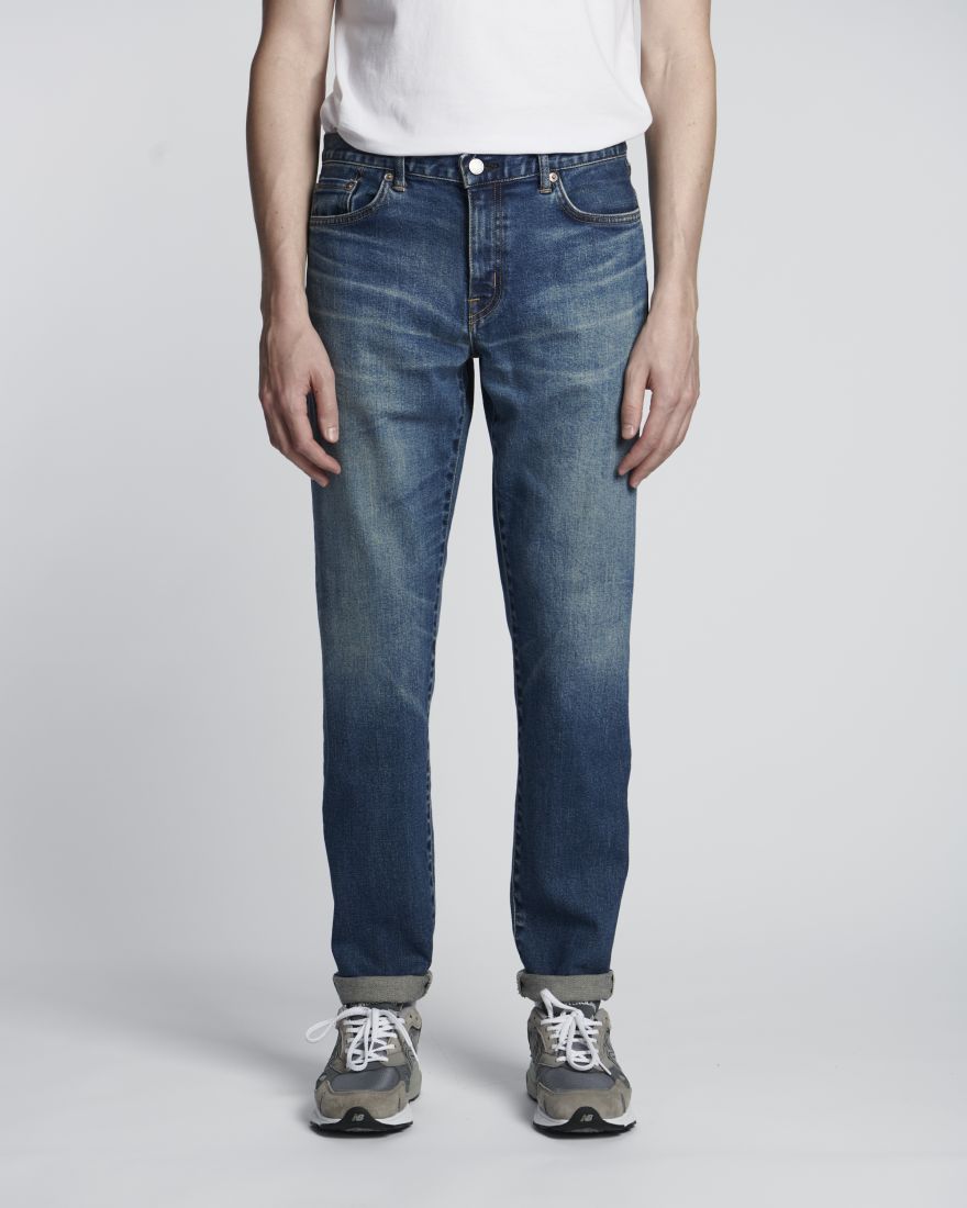 Edwin Regular Tapered Jeans L32 Blue Mid Used - Imagen 2