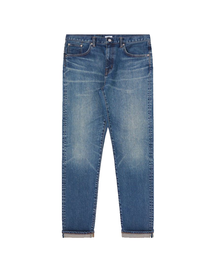 Edwin Slim Tapered Jeans L32 Blue Mid Used