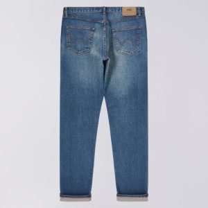 Edwin Slim Tapered Jeans L32 Blue Mid Used - Imagen 2