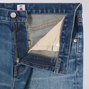 Edwin Slim Tapered Jeans L32 Blue Mid Used - Imagen 3