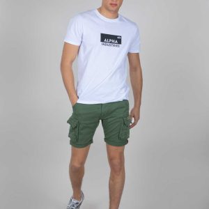 Alpha Industries Crew Cargo Short Vintage Green - Imagen 2