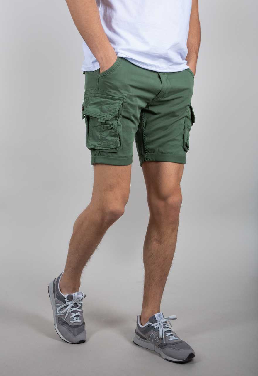 Alpha Industries Crew Cargo Short Vintage Green - Imagen 3