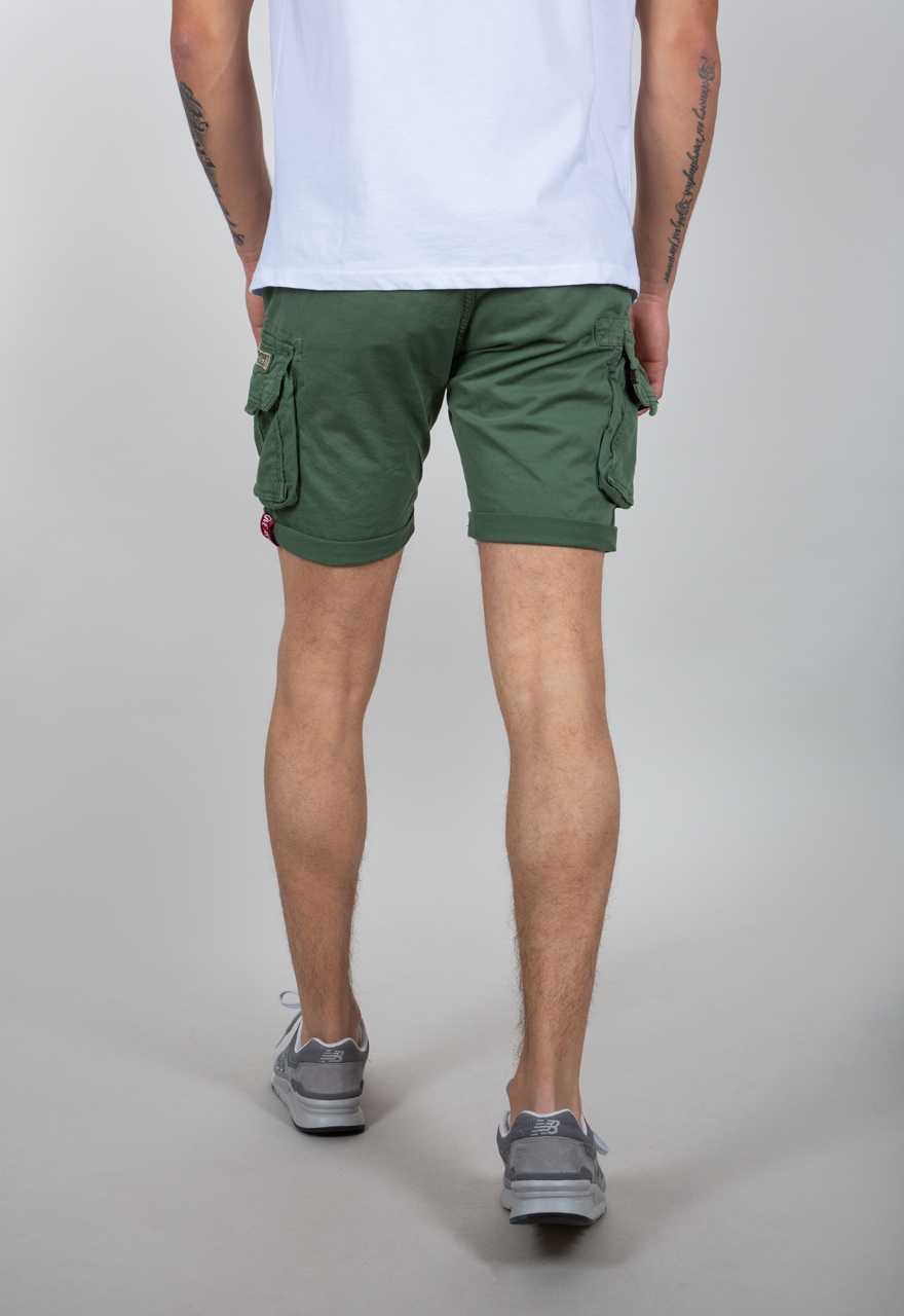 Alpha Industries Crew Cargo Short Vintage Green - Imagen 4