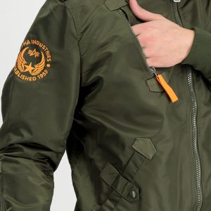 Alpha Industries Flightjacket Falcon II Dark Green - Imagen 5