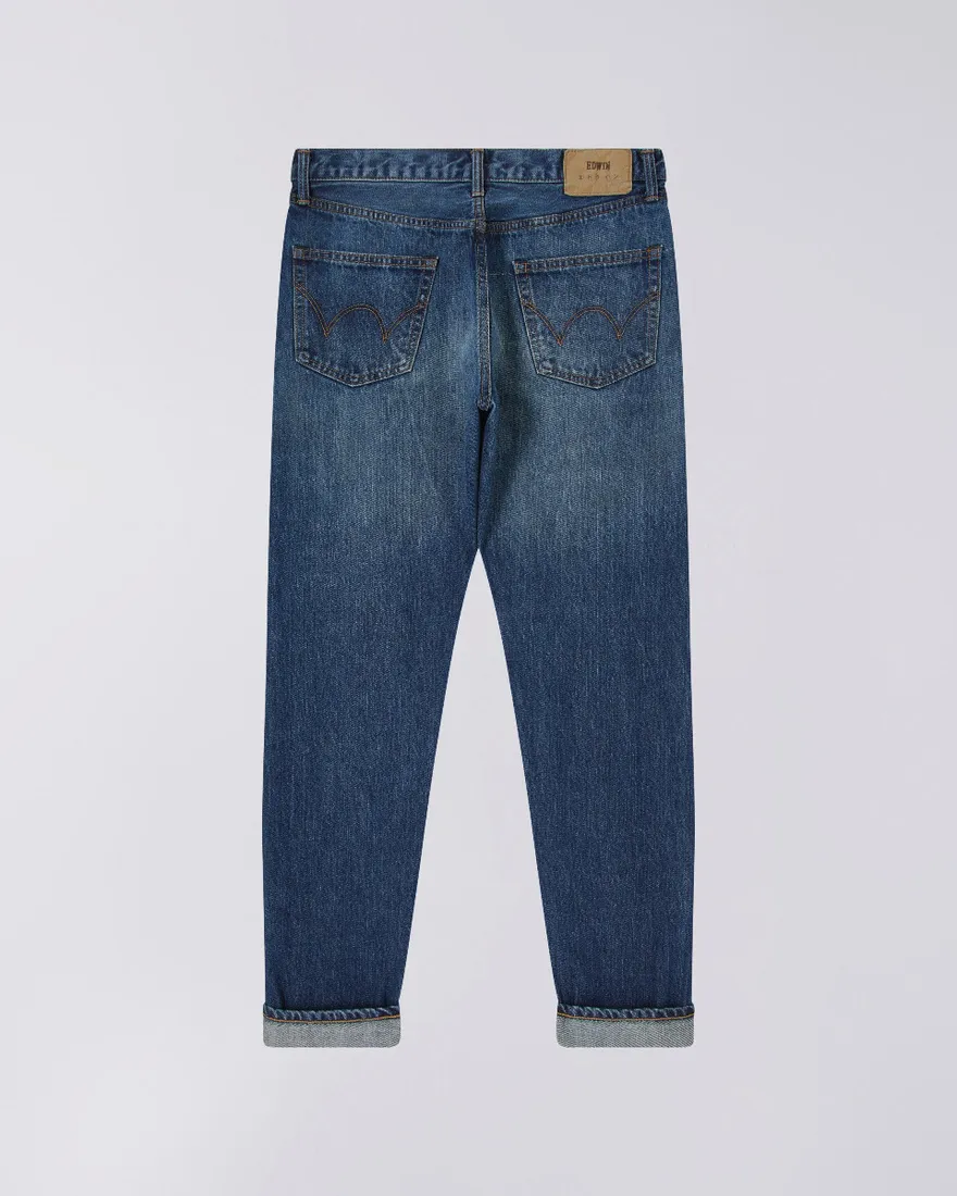 Edwin Slim Tapered Jeans L32 Blue Dark Used - Imagen 2