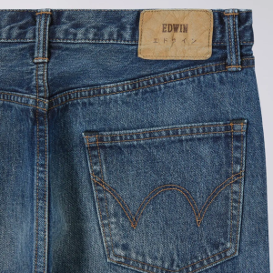 Edwin Slim Tapered Jeans L32 Blue Dark Used - Imagen 3