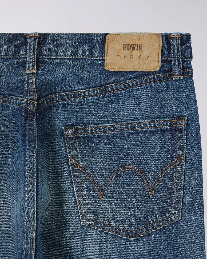Edwin Slim Tapered Jeans L32 Blue Dark Used - Imagen 3