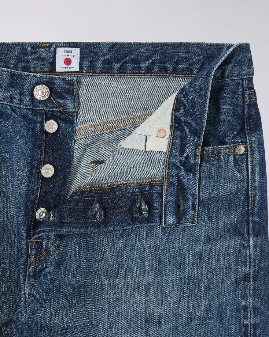 Edwin Slim Tapered Jeans L32 Blue Dark Used - Imagen 5