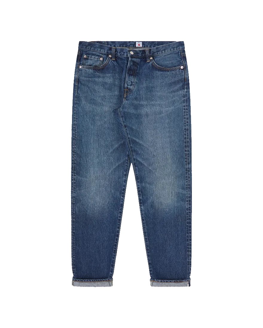 Edwin Regular Tapered Jeans L32 Blue Dark Used