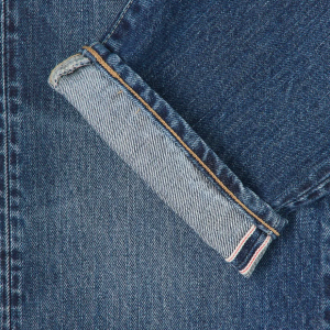 Edwin Regular Tapered Jeans L32 Blue Dark Used - Imagen 4