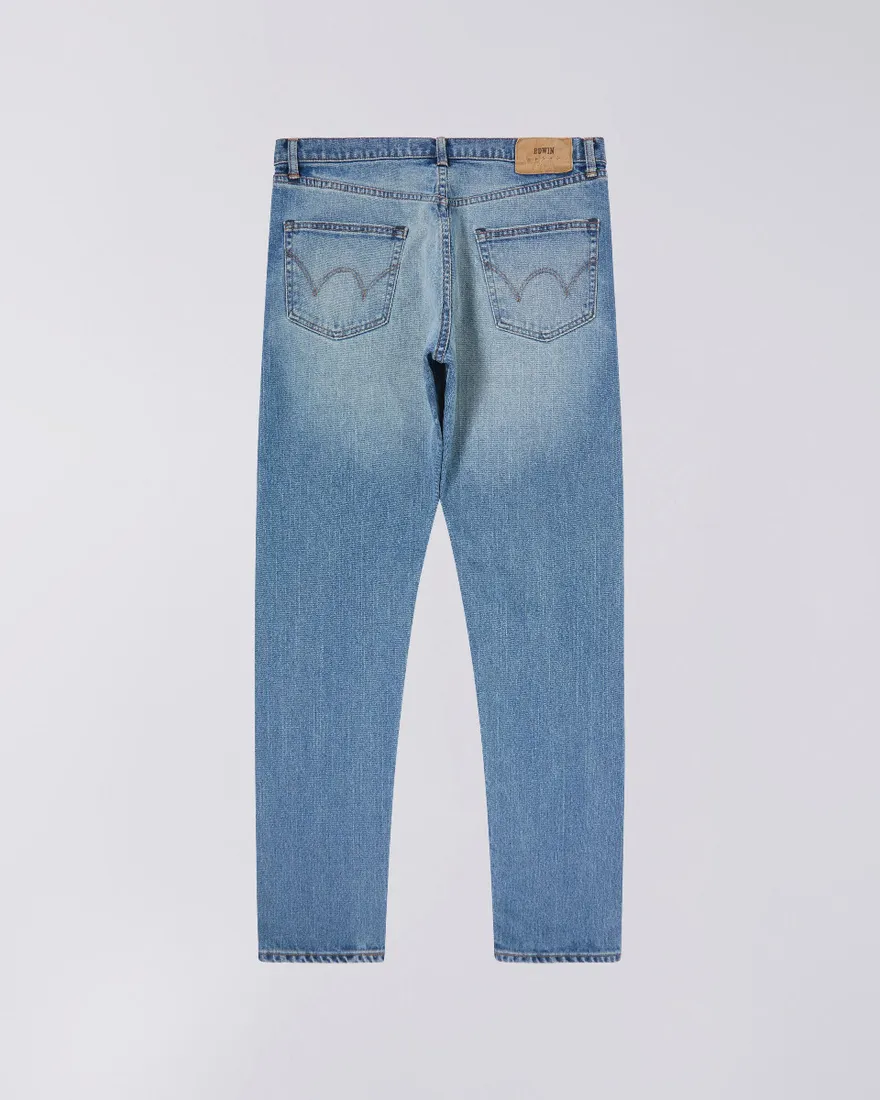 Edwin Slim Tapered Jeans L32 Blue Light Used - Imagen 2