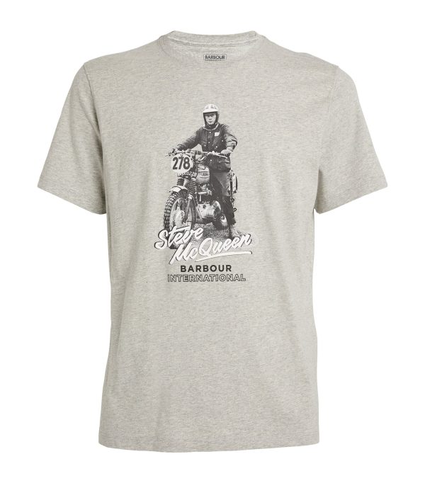 Barbour International Albie T-Shirt Grey Marl