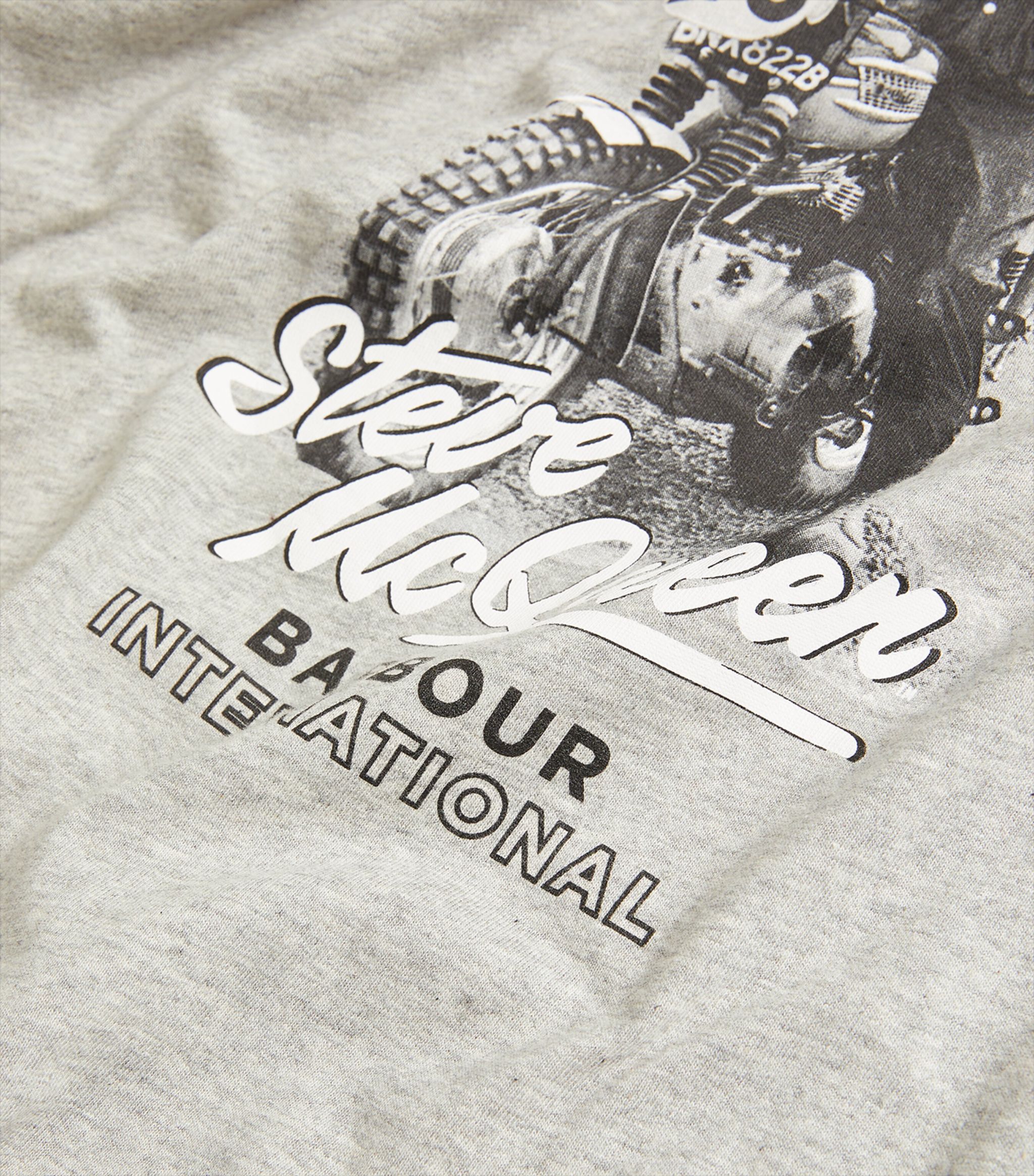 Barbour International Albie T-Shirt Grey Marl - Imagen 2
