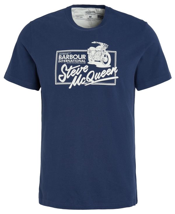 Barbour International Eddie T-Shirt Oxford Navy