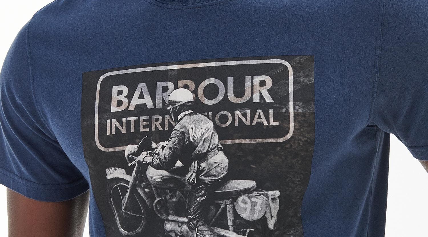Barbour International Race T-Shirt Oxford Navy - Imagen 2