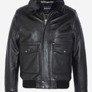 Schott NYC Vintage A-2 Flight Jacket Black