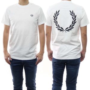 Fred Perry Back Graphic T-Shirt White