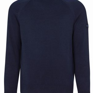 Barbour International Cotton Crew Neck Sweater International Navy