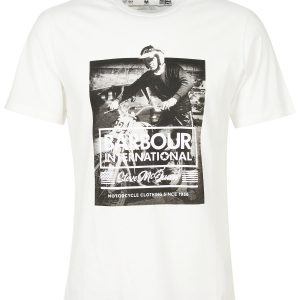 Barbour International Morris Graphic T-Shirt Whisper White