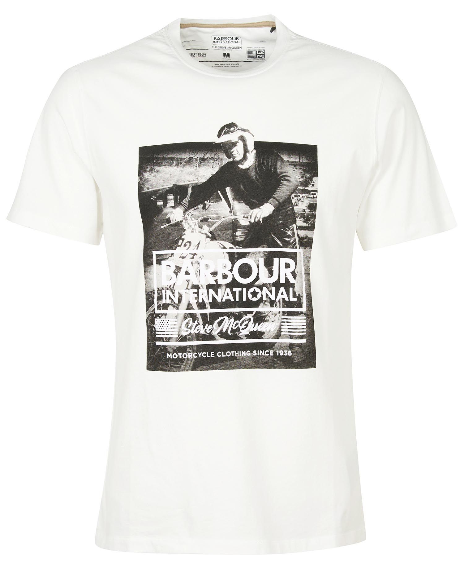 Barbour International Morris Graphic T-Shirt Whisper White