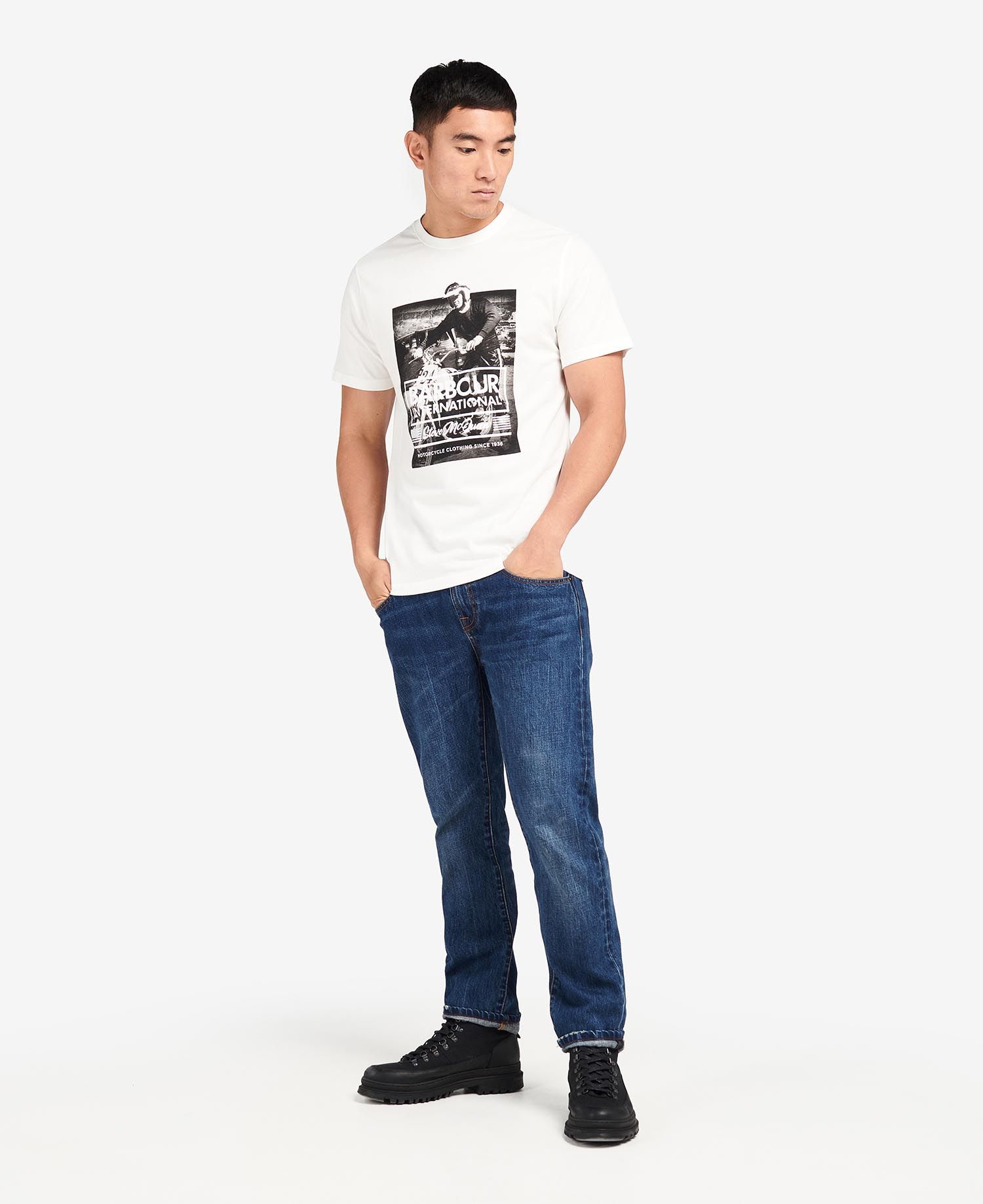 Barbour International Morris Graphic T-Shirt Whisper White - Imagen 2