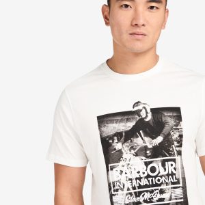 Barbour International Morris Graphic T-Shirt Whisper White - Imagen 4