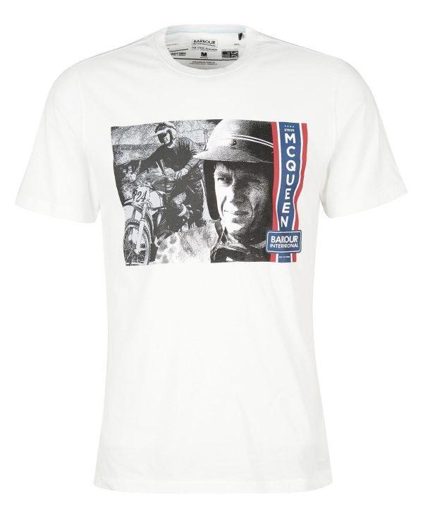 Barbour International Harris Graphic T-Shirt Whisper White