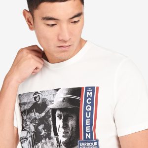 Barbour International Harris Graphic T-Shirt Whisper White - Imagen 4