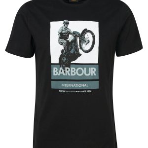 Barbour International Archie Graphic-Print T-Shirt Black
