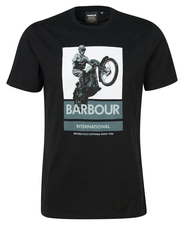 Barbour International Archie Graphic-Print T-Shirt Black