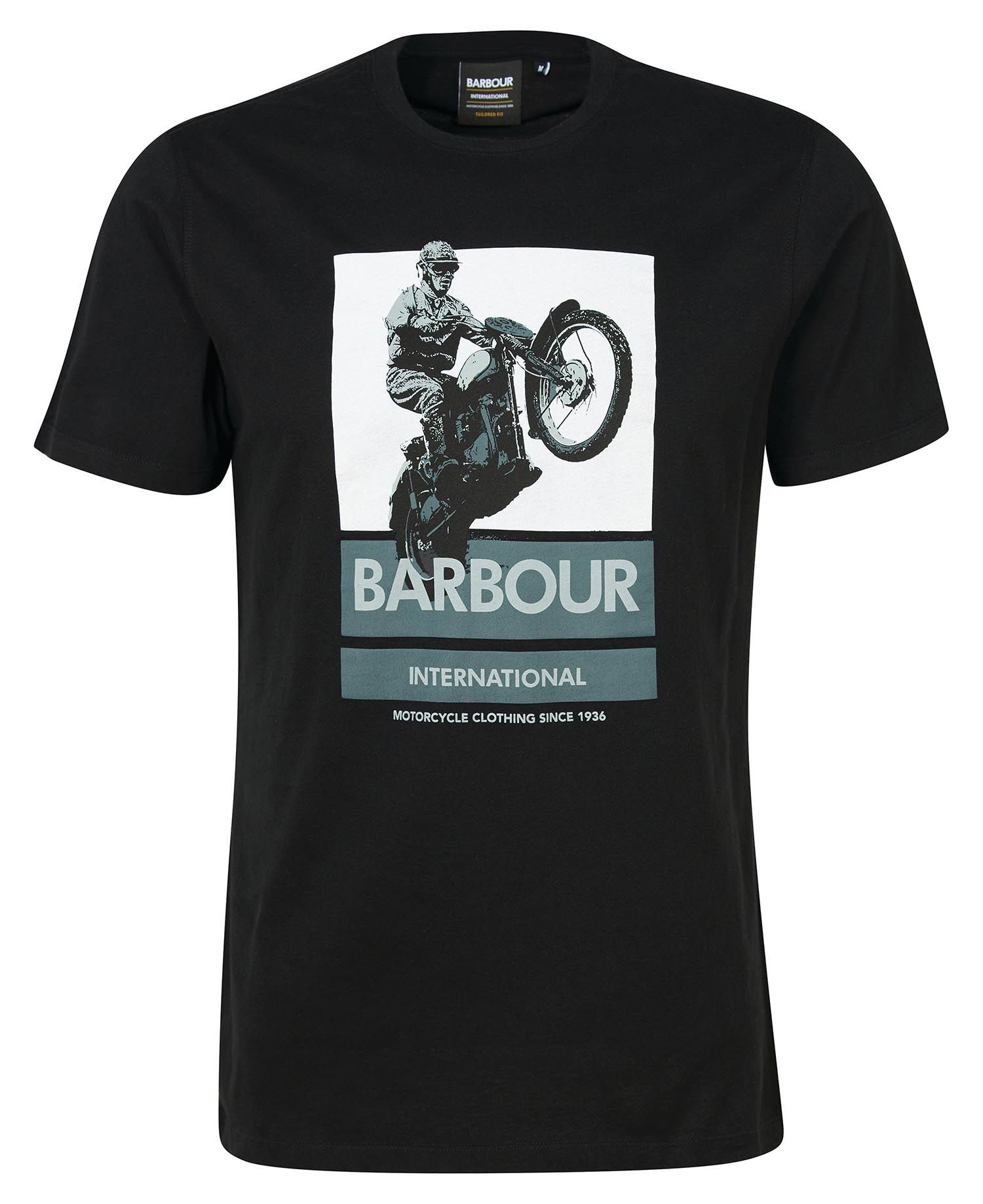 Barbour International Archie Graphic-Print T-Shirt Black